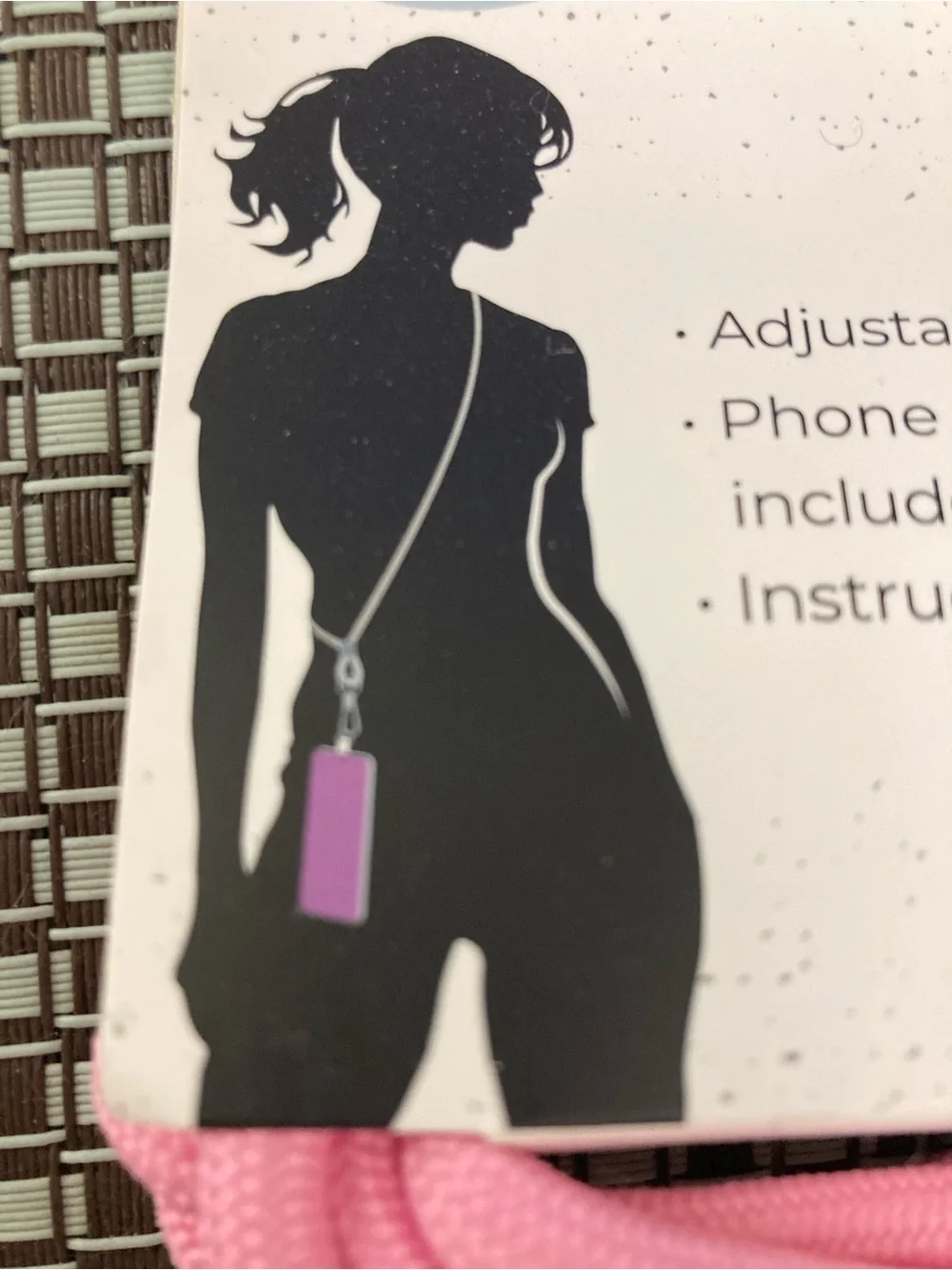 Trend Studio Pink Phone Holder Lanyard
